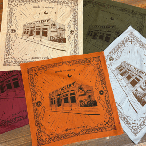Glacier Cyclery "Made to Mosey" Bandanas