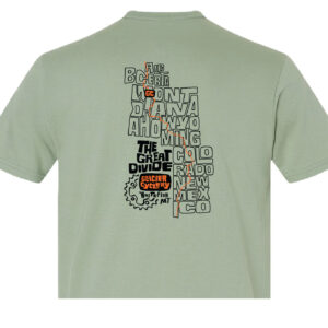 We are on the Great Divide Route Tshirt - Sage