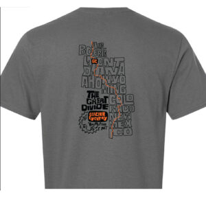 We are on the Great Divide Route Tshirt - Charcoal